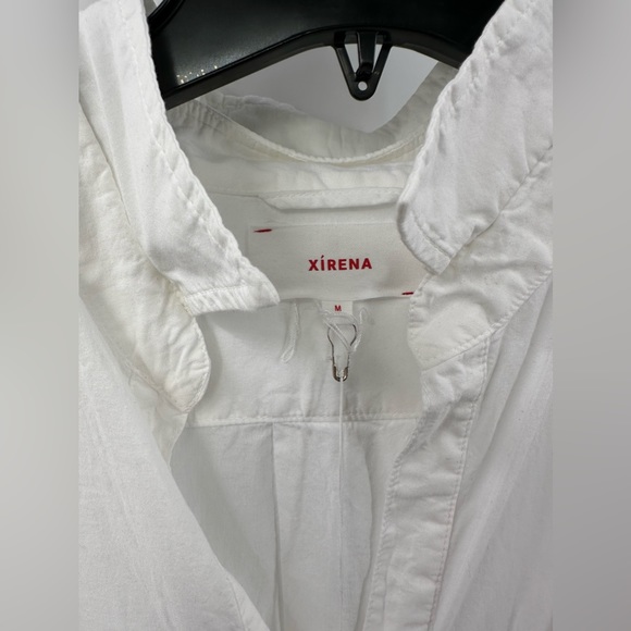 Xirena white Hope V-neck cotton dress size M (A-4) - Picture 12 of 16